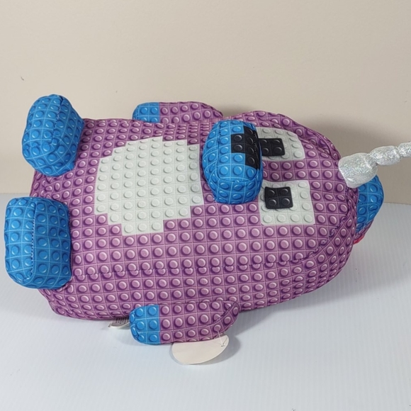 Nanco Narwhal silver sparkle  pup rainbow hair - Picture 5 of 17